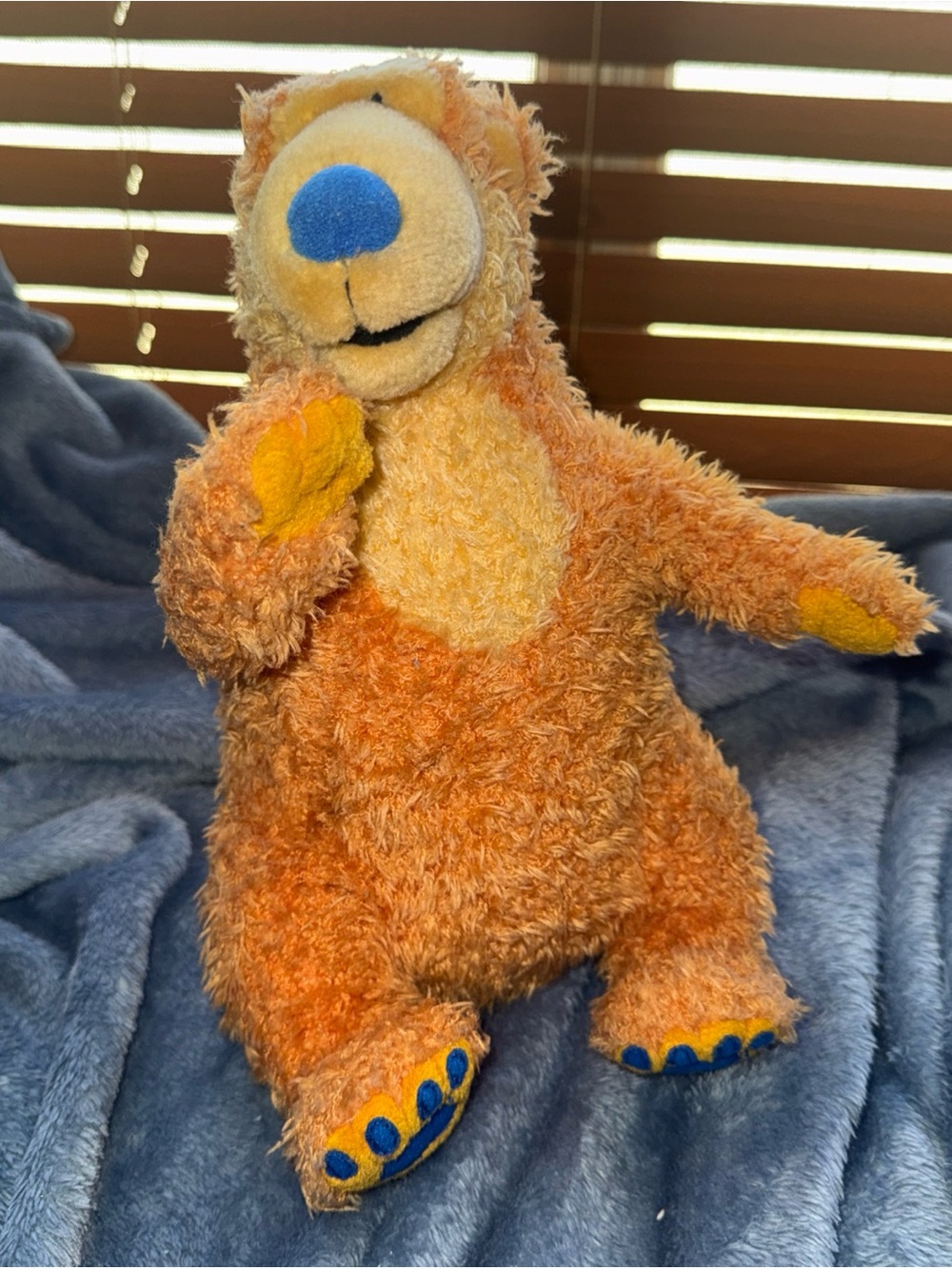 Rare Vintage Bear In The Big Blue House Plush Bank 12 inch’s Jim Henson